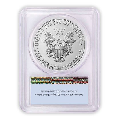 2021 Silver Eagle - Business Strike - Type 1 - PCGS MS70 FS First Strike Flag Label - CoinsTV
