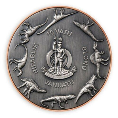 2021 Tyrannosaurus Rex Double Silver Giant - Vanuatu- 5 oz Bimetal