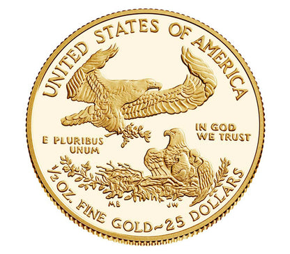 2021 $25 Gold Eagle - 1/2 oz - West Point Proof - Original Government Packaging OGP