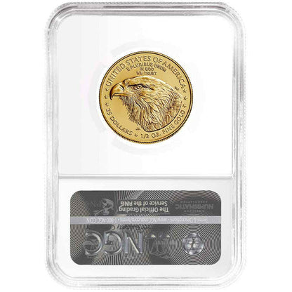 2021 $25 Gold Eagle 1/2 oz - Business Strike - Type 2 - NGC MS70 ER Early Release Jennis Norris Label - CoinsTV