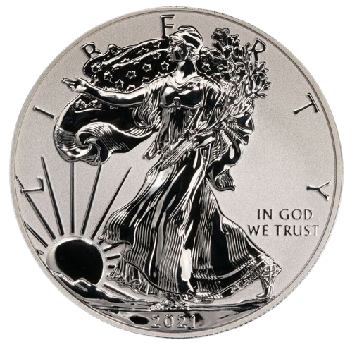 2021 (W) Silver Eagle Type 1 Reverse Proof in Capsule