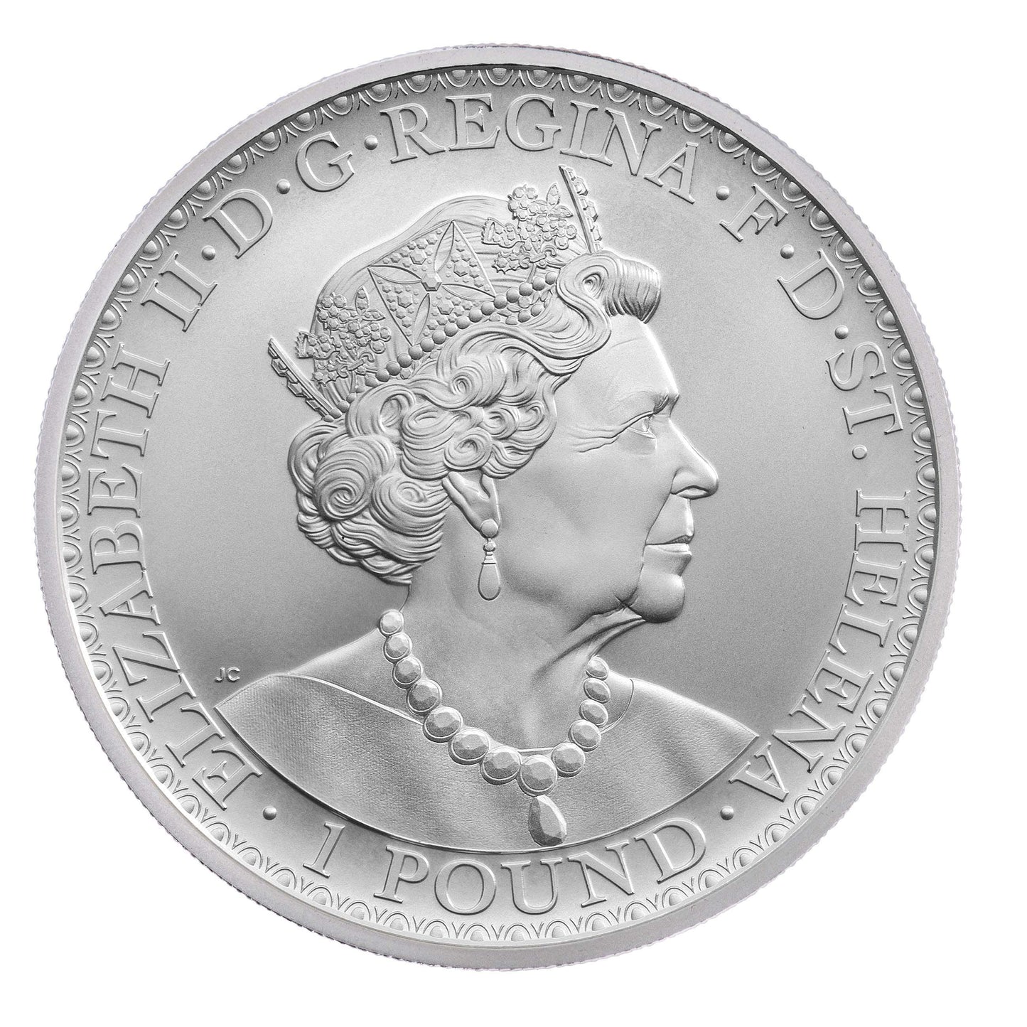 2021 1 oz St Helena Una and the Lion .999 Silver Coin - Brilliant Uncirculated