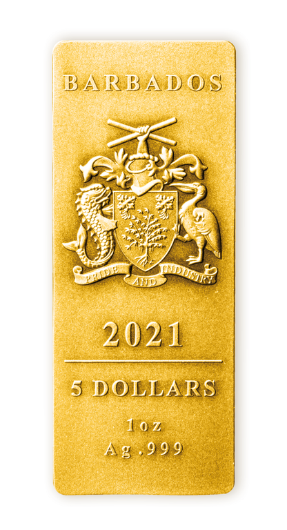 2021 Mount Rushmore 80th Anniverary 1 oz .999 Silver 4 Bar Set - Barbados - CoinsTV