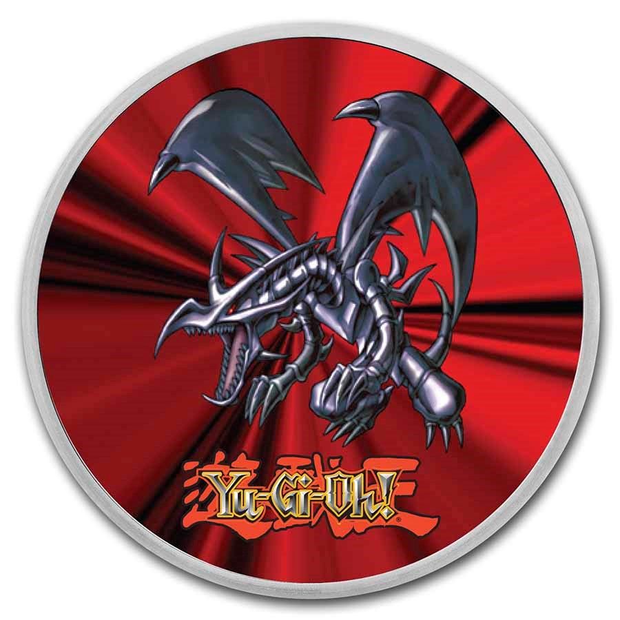2022  Niue Yu-Gi-Oh Joey Wheeler and Red Eyes Dragon - 1oz .999 Silver Colour Coin Set
