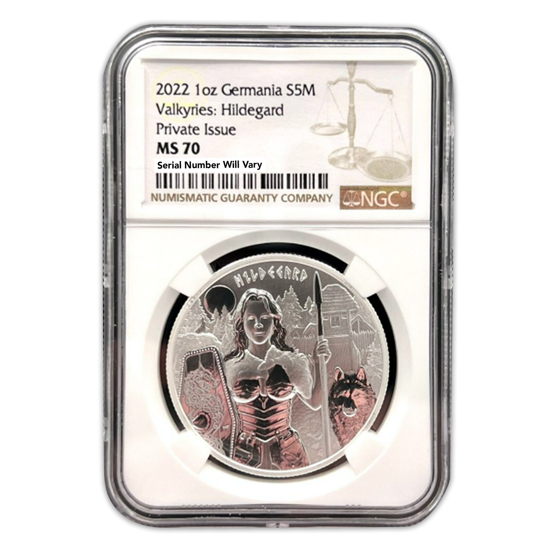 2022 Germania S5M Valkyries Hildegard - Private Issue - 1 oz