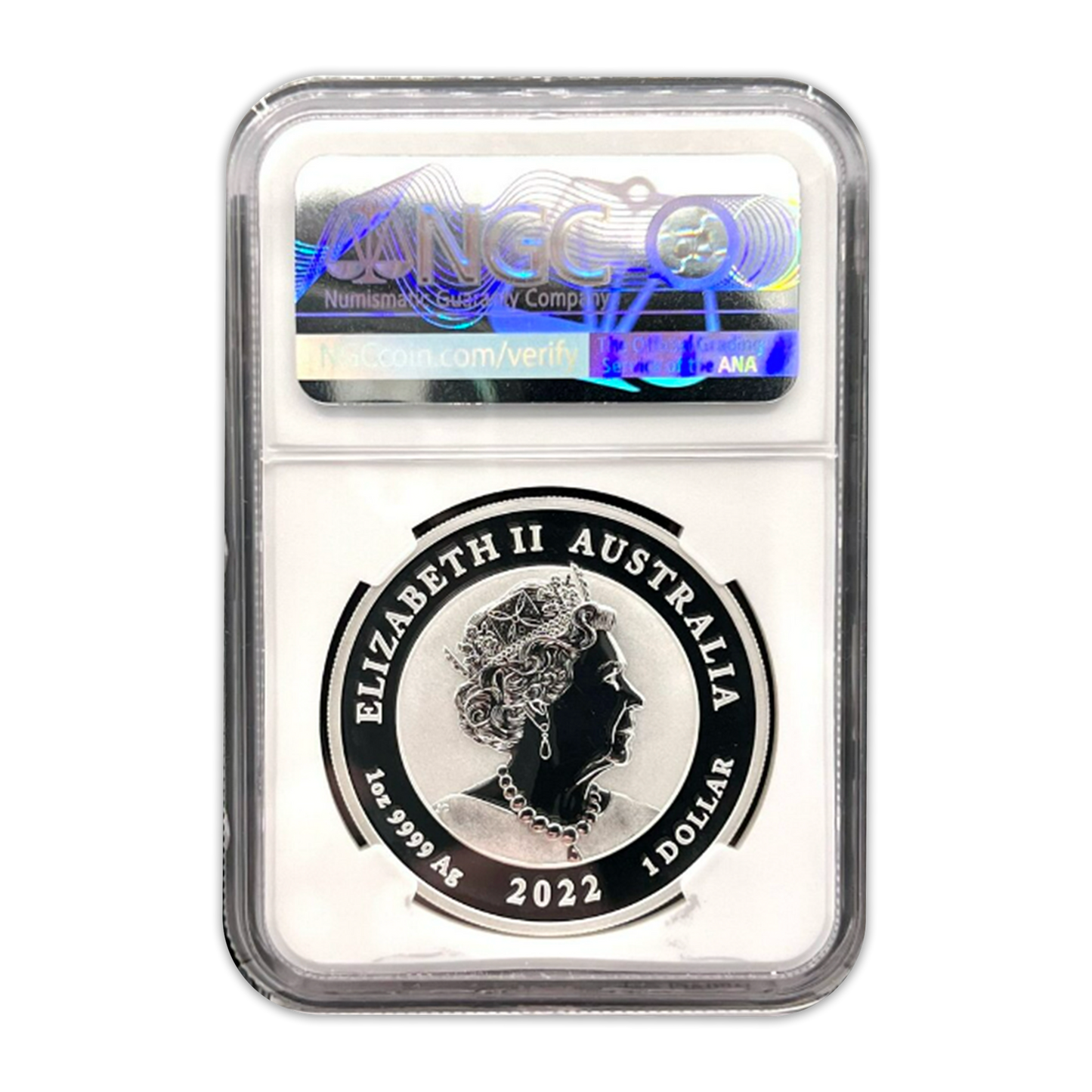 2022 P Australia Chinese Myths and Legends - Phoenix Red and Gold 1oz  .9999 Silver - NGC MS70