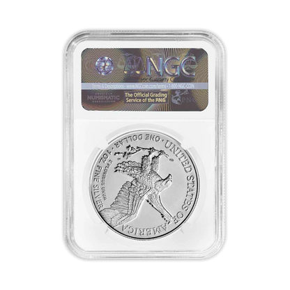 2022 Silver Eagle - Business Strike - Type 2 - NGC MS70 First Day of Issue Label
