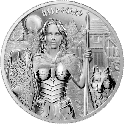 2022 1 oz Valkyries Hildegard Silver Germania Mint
