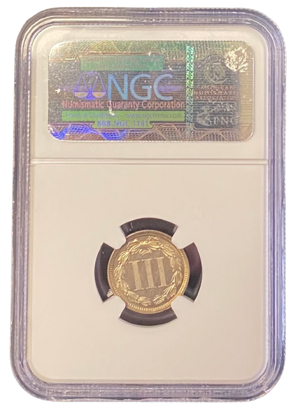 1873 Three Cent Silver - Closed 3 - NGC PF66