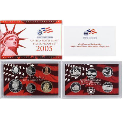 2005 Silver Proof Set - 11 Coins