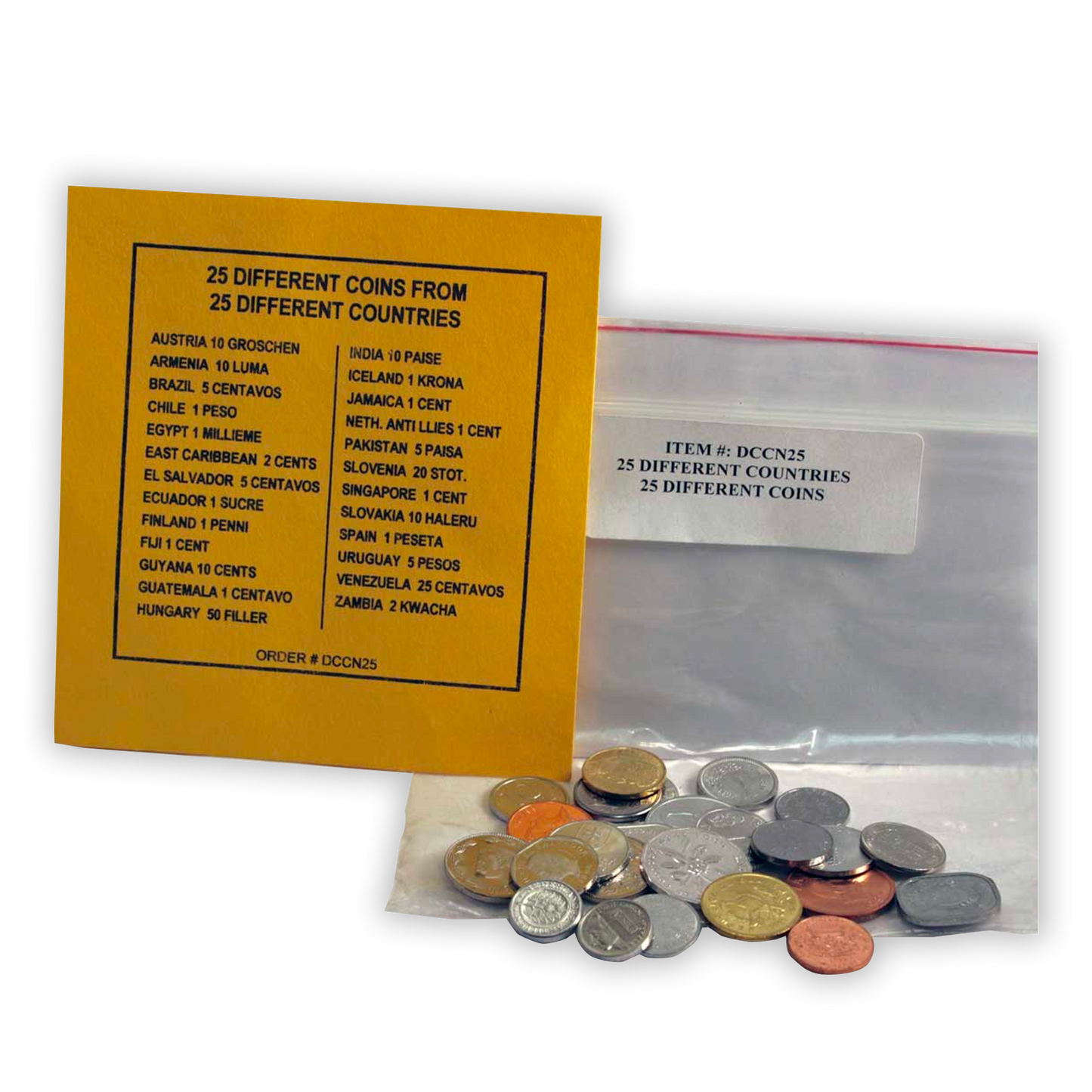 25 Coins from 25 Different Countries