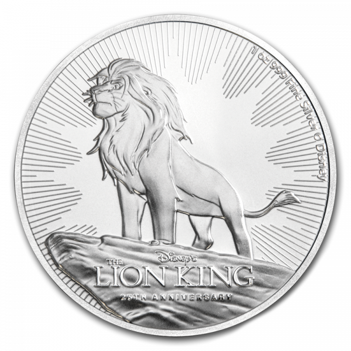 2019 Niue Disney Lion King -  1 oz 9999 BU Silver Coin