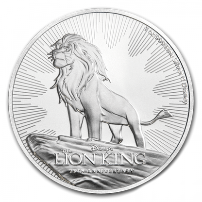 2019 Niue Disney Lion King -  1 oz 9999 BU Silver Coin