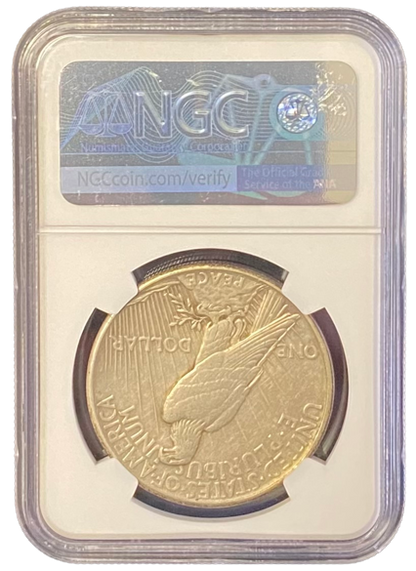 1921 Peace Silver Dollar - High Relief - NGC AU55