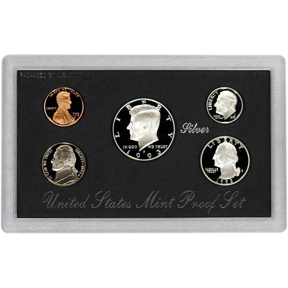 1993 Silver Proof Set - 5 Coins