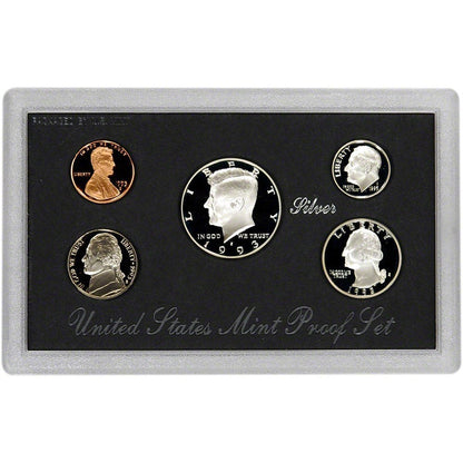 1993 Silver Proof Set - 5 Coins