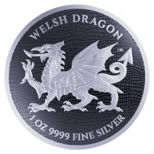2022 1oz Niue - Welsh Dragon Silver - Brilliant Uncirculated