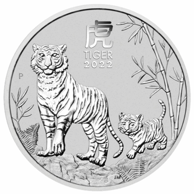 2022 1/2oz Silver Australian Lunar Tiger - CoinsTV