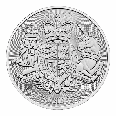 2022 Great Britain The Royal Arms - 1oz .999 Silver Coin