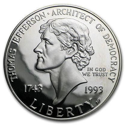 1993 Thomas Jefferson Commem - Silver Proof Coin
