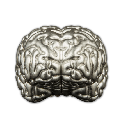 2023 Samoa Brain 2 oz Silver 3D Proof