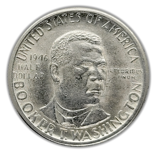 1946-1951 Booker T Washington Silver Half Dollar - Slider