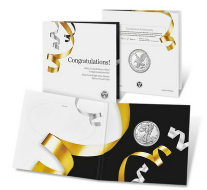 2022 American Silver Eagle - West Point Proof - Congratulations Set