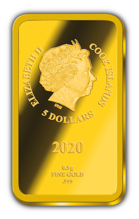 2020 Wizarding World of Harry Potter - Hedwig - 0.5 gram Gold Bar - CoinsTV