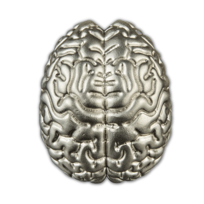 2023 Samoa Brain 2 oz Silver 3D Proof