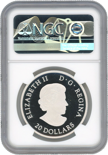 2019 $10 Fire Rainbow Sky Wonders 1 oz Silver - Royal Candian Mint - NGC PF70