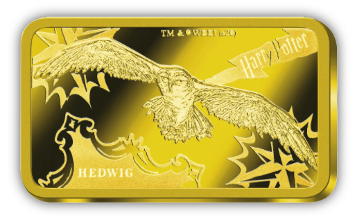 2020 Wizarding World of Harry Potter - Hedwig - 0.5 gram Gold Bar - CoinsTV