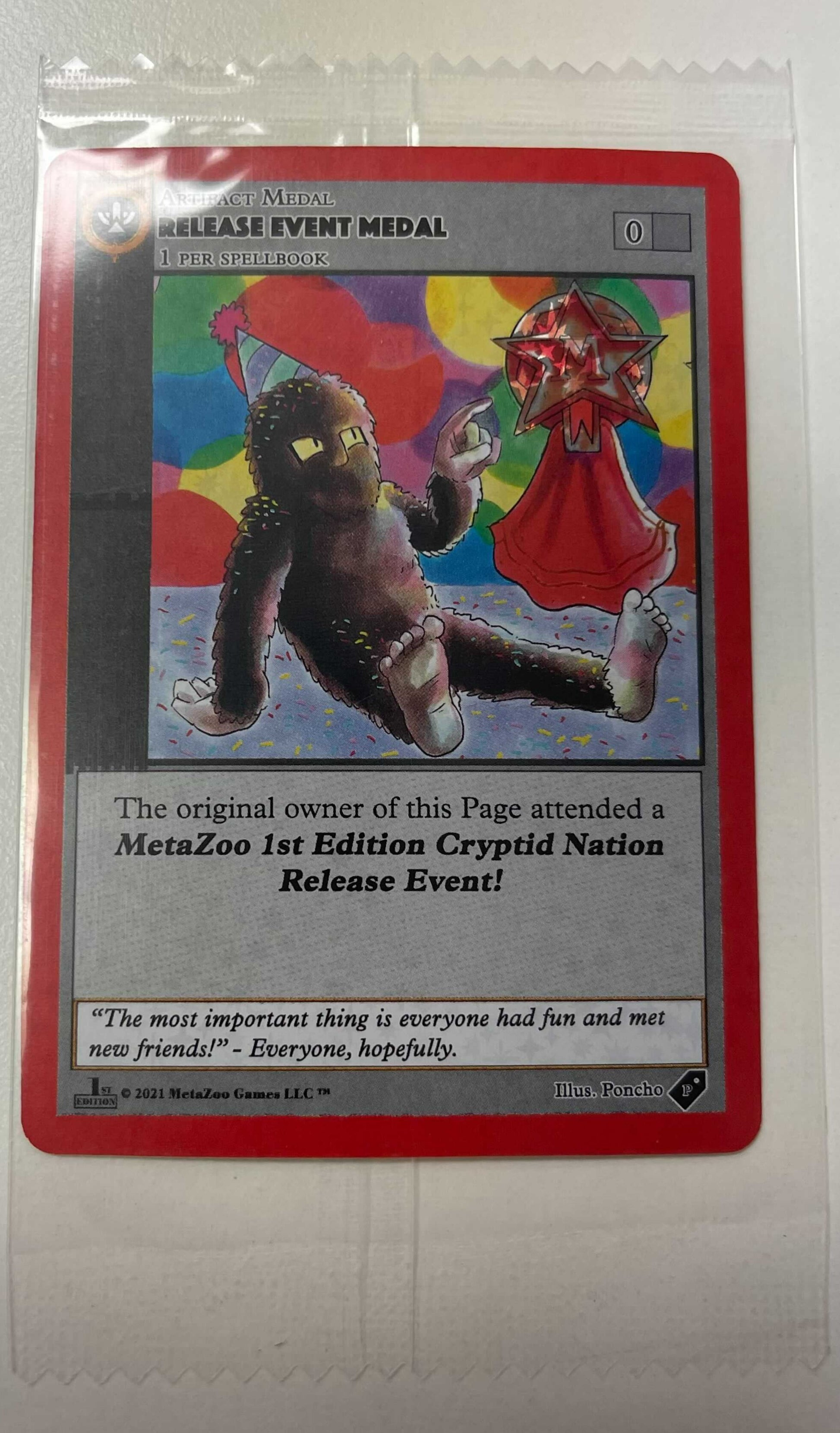 Metazoo Cryptid Nation Release Event Medal - Sealed - CoinsTV