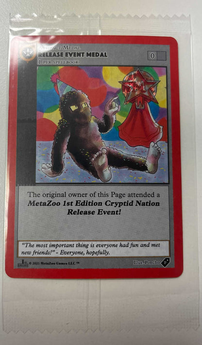 Metazoo Cryptid Nation Release Event Medal - Sealed - CoinsTV