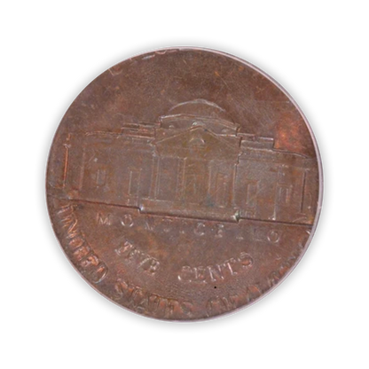 Jefferson Nickel Struck on Lincoln Cent - PCGS MS64