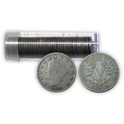 Vintage Liberty Nickel - Circulated Roll of 40