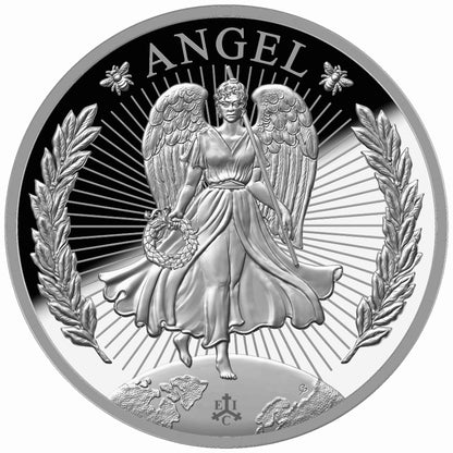 2023 1 oz Saint Helena Lucky Angel Silver Proof