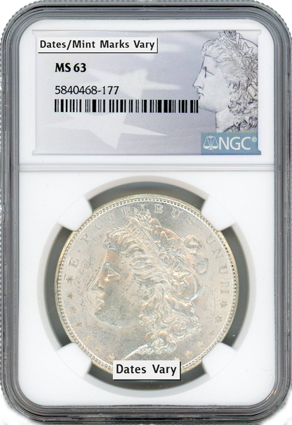 Morgan Silver Dollar - NCG MS63 - Morgan Patriot Label