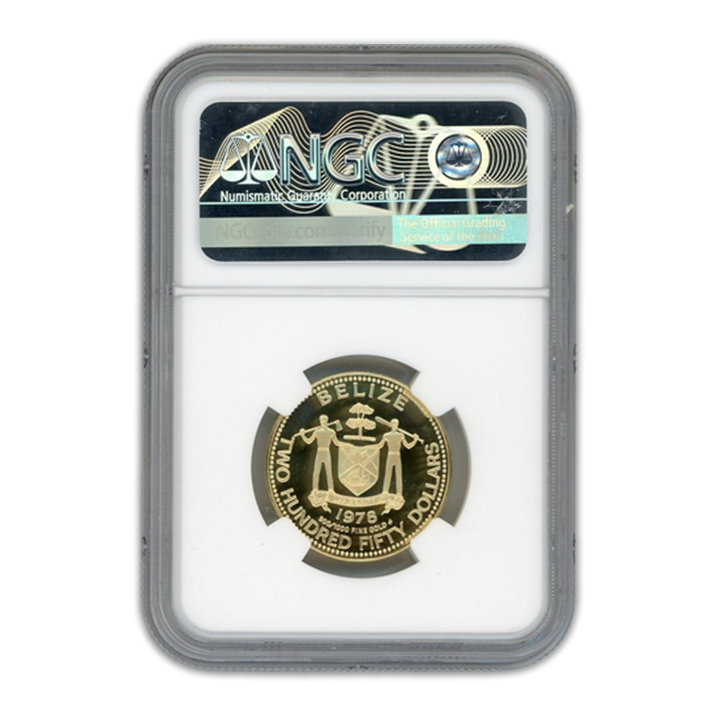1978FM $250 Belize Jaguar Gold - NGC PF70 Ultra Cameo - CoinsTV