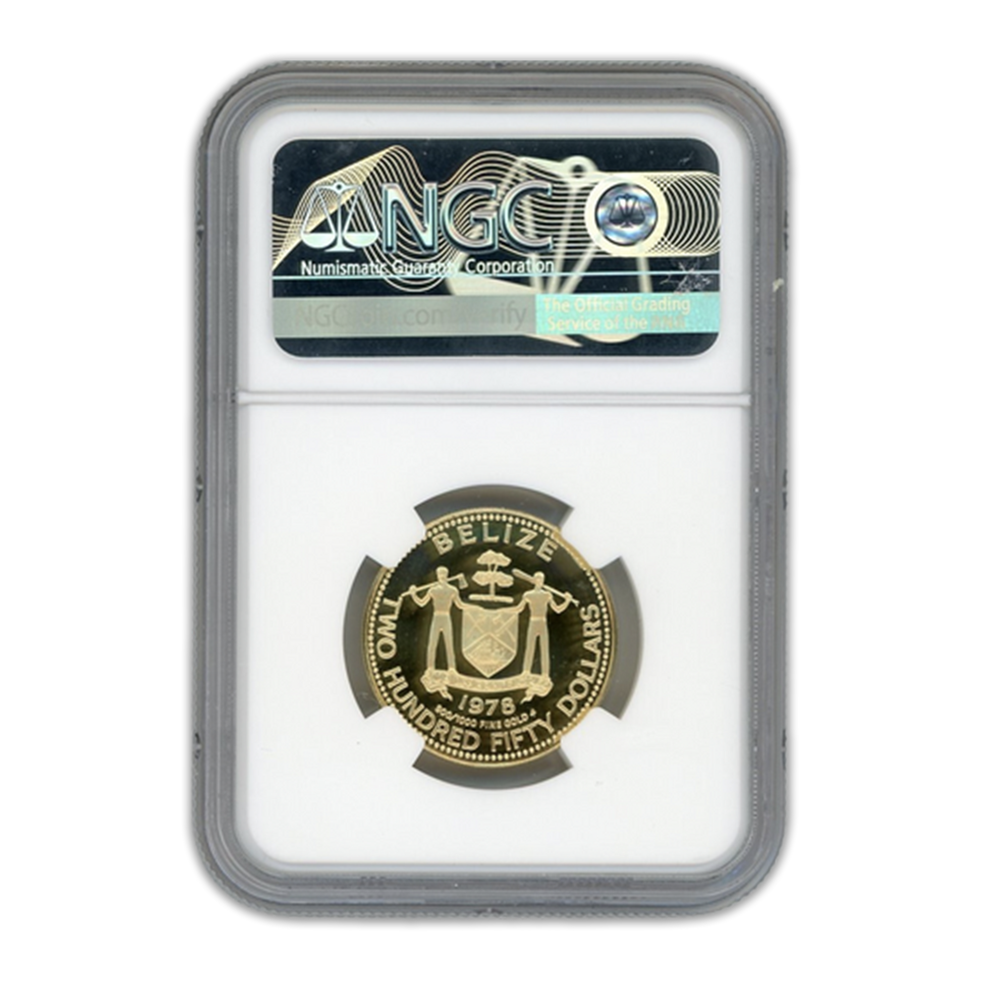 1978FM $250 Belize Jaguar Gold - NGC PF70 Ultra Cameo - CoinsTV