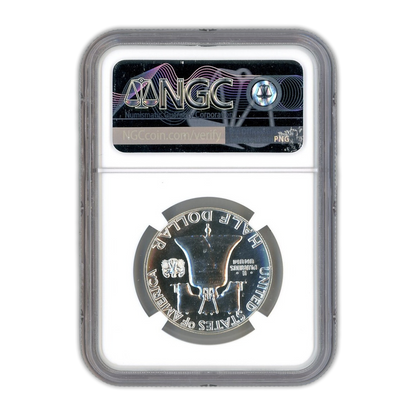 1957 Franklin Silver Half Dollar - NGC PF67 Sight White