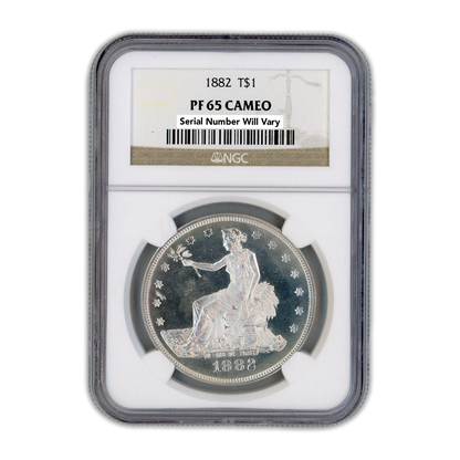 1882 Trade Dollar - NGC PF65 Cameo
