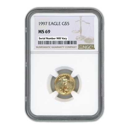 1997 $5 Gold Eagle - NGC MS69