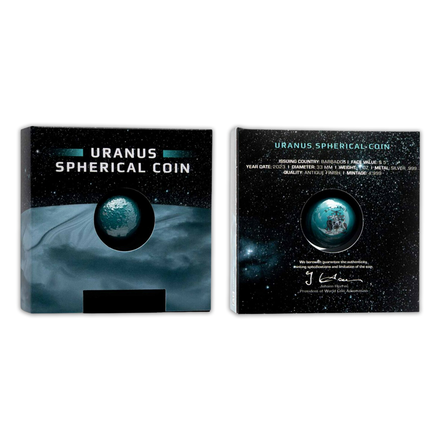 2023 1 oz Uranus Silver Spherical