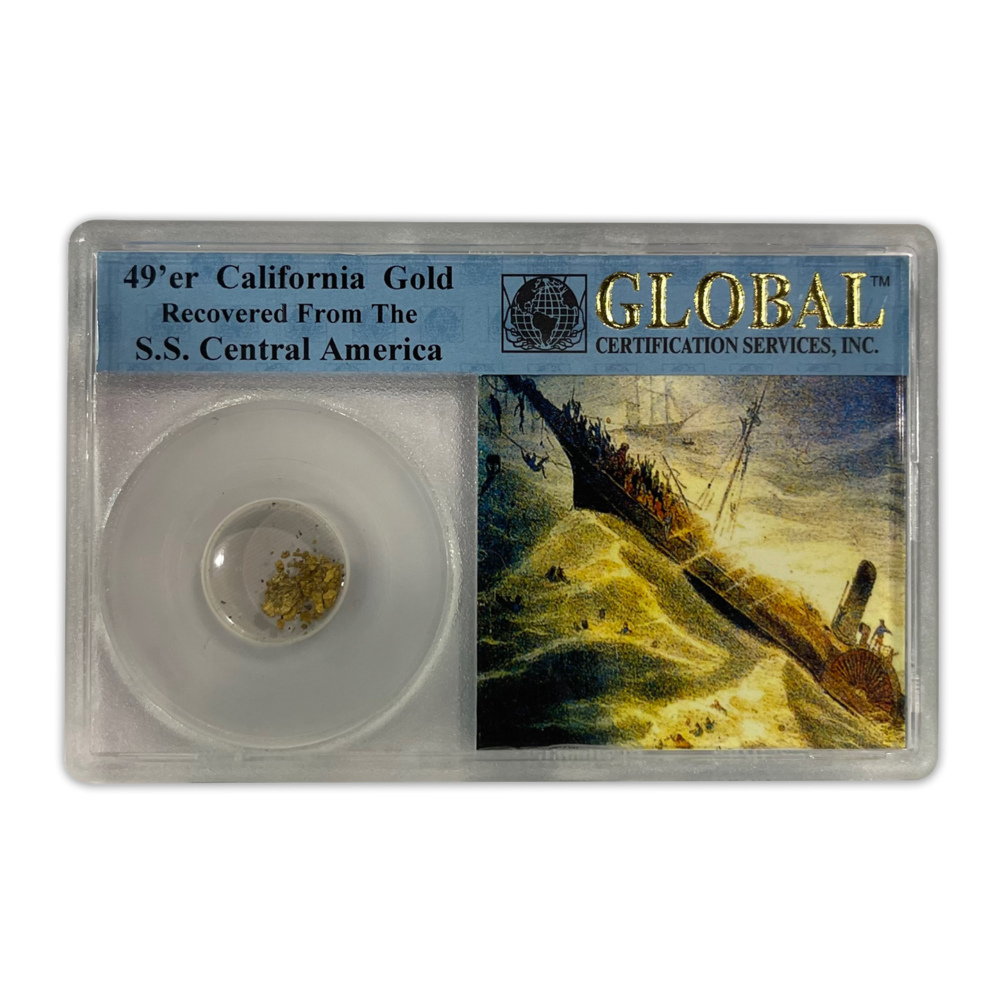 49er California Pinch of Gold Recovered From the S.S. Central America