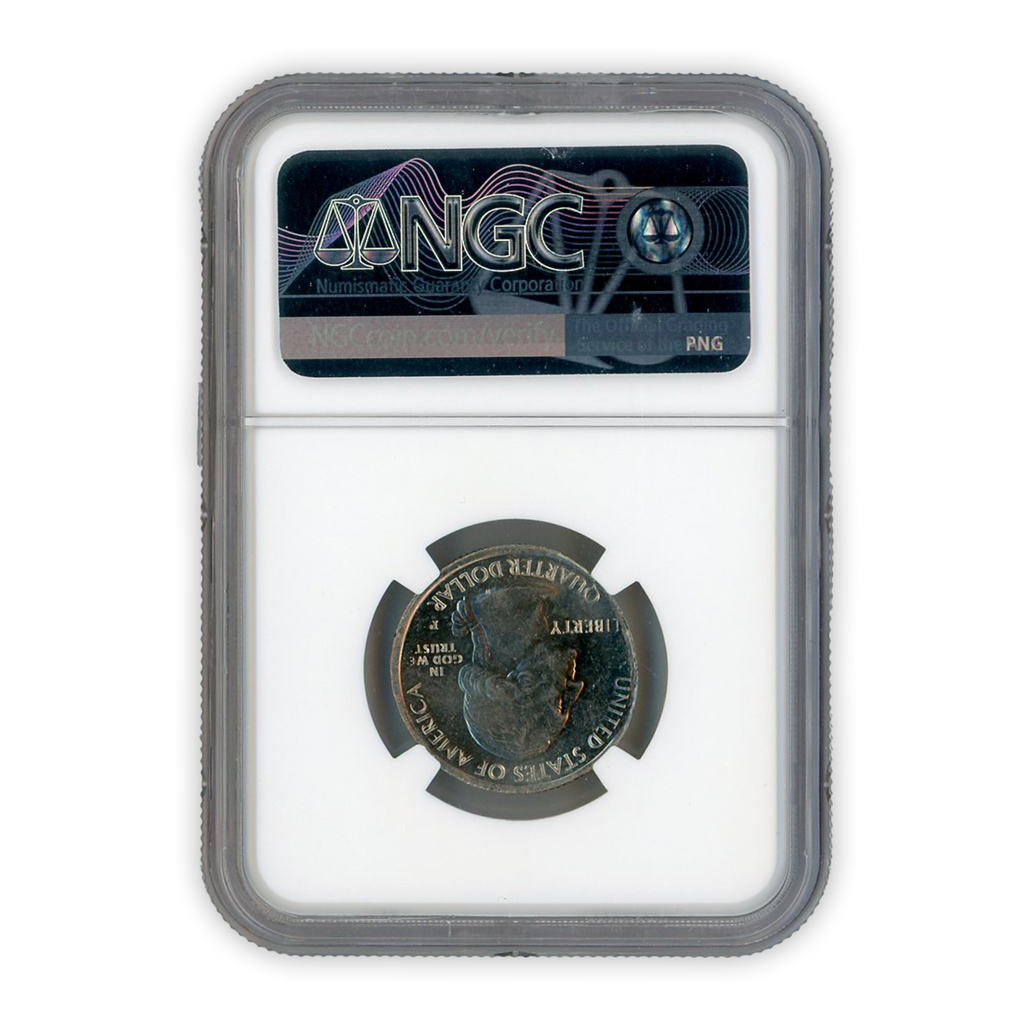 2017 Effigy Mounds Quarter - Mint Error-  Elliptical - NGC MS62