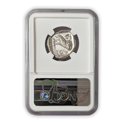 Athens Athena Owl Tetradrachm Ancient Silver Coin - NGC MS 5/5