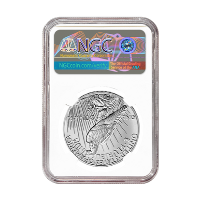 2021 Peace Dollar - High Relief First Day of Issue - NGC MS70 Thomas Uram Label - CoinsTV