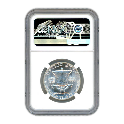 1959 Franklin Half Dollar - Type 2 Reverse NGC MS64