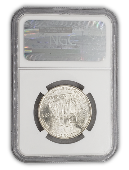 1924 Huguenot Silver Half Dollar Philadelphia - NGC MS65