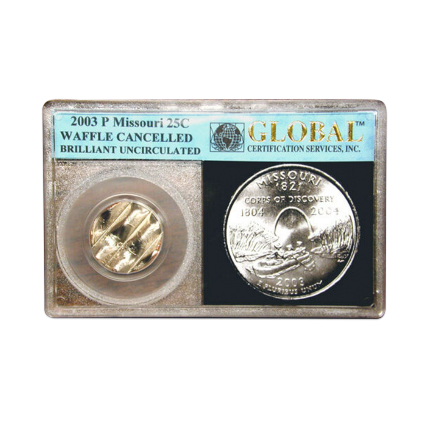 2003 P Missouri Quarter Mint Canceled - Global Certified
